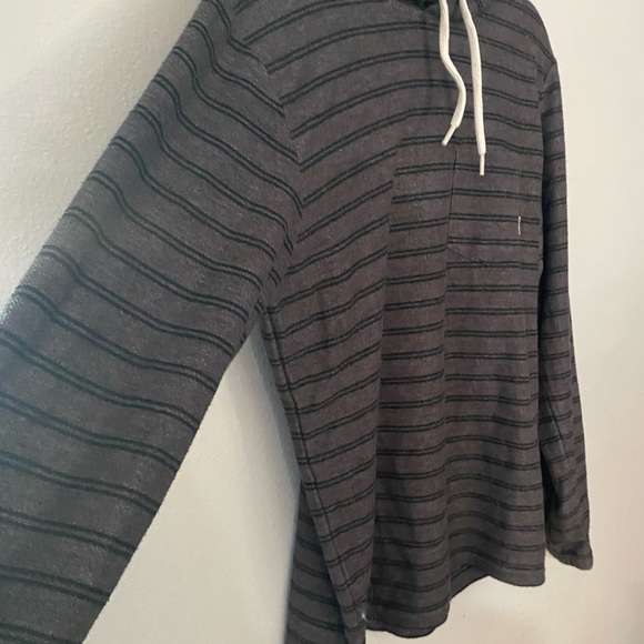 Billabong Mens Long Sleeve Stripped Hooded Sweater Sz. Medium - Picture 3 of 4